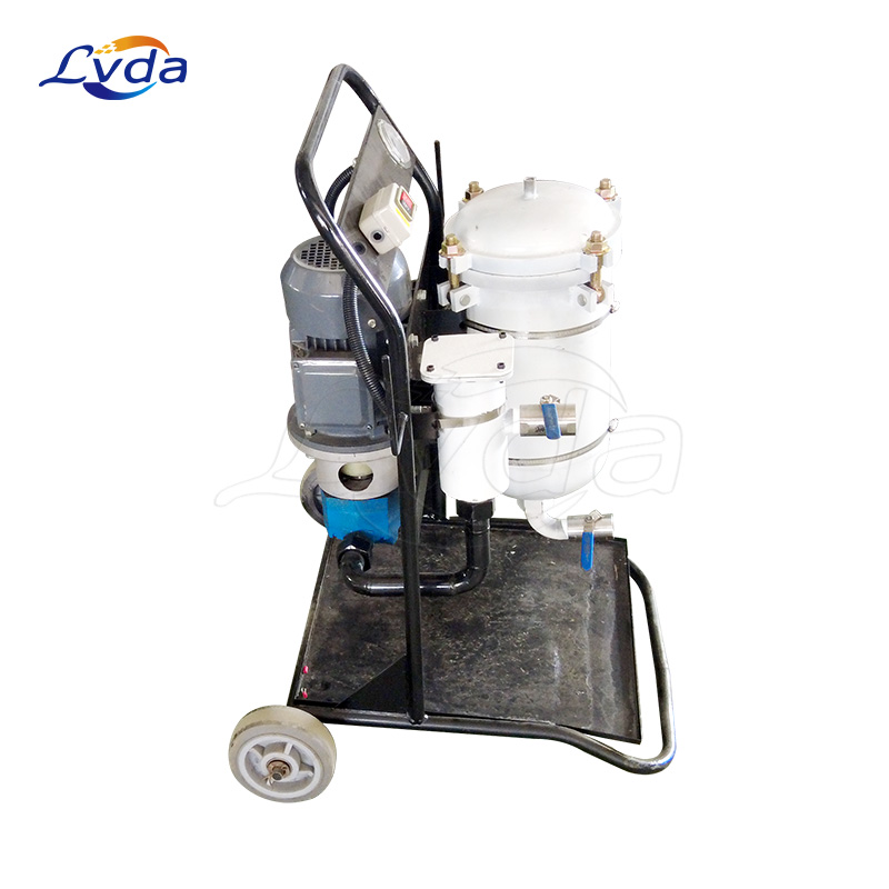Intelligent compact portable engine oil purification filtration system cart