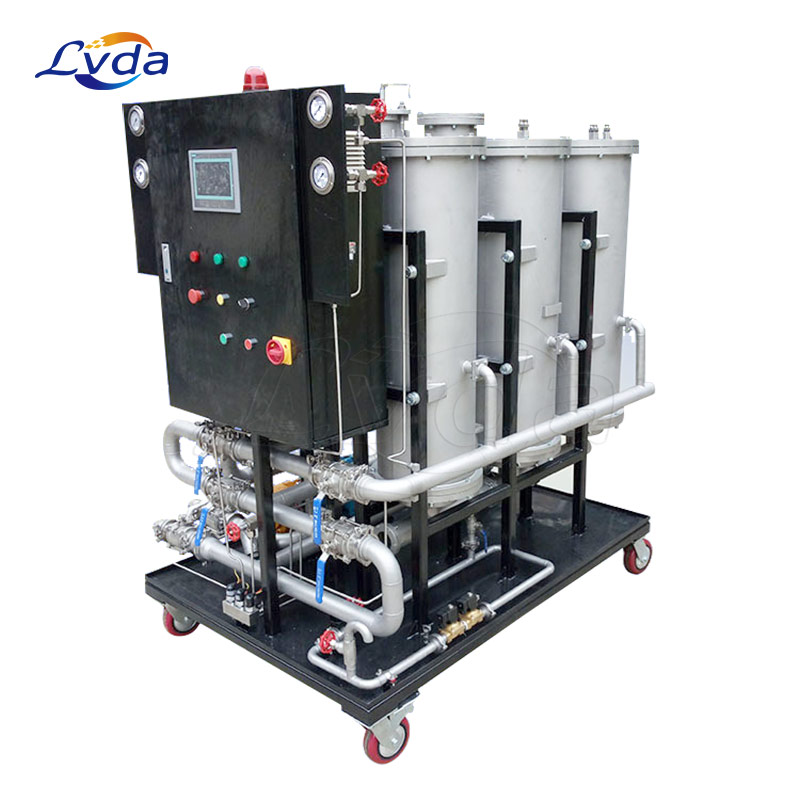 High viscosity mobile transformer oil purifier from portable oil filtration