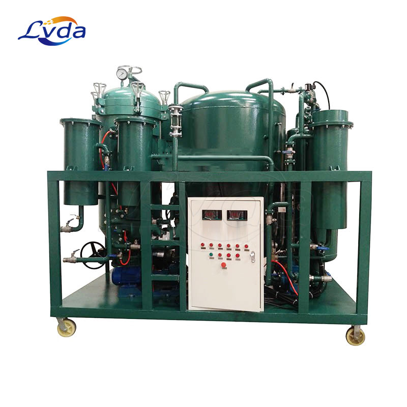 Decolorization and filtration system unit for engine oils