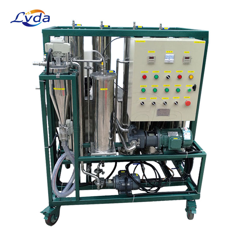 High viscosity mobile transformer oil purifier from portable oil filtration