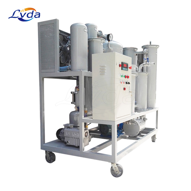 Oil decolorization lube oil filter machine with roots vacuum pump