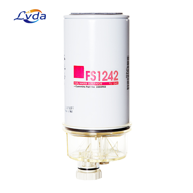 Fuel filter, Fuel/Water Separator Spin-on with Drain (FLEETGUARD FS1242) Replacement
