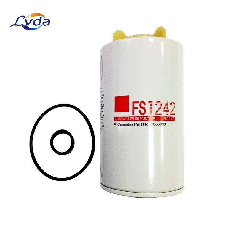 Fuel filter, Fuel/Water Separator Spin-on with Drain (FLEETGUARD FS1242) Replacement