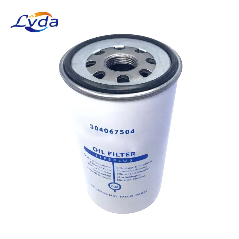 Replacement for Truck diesel engine oil filter 504067504（ 1 1/4-11  125*227，Oiled paper）
