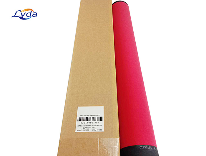 Replacement of SULLAIR filter element 02250195-196