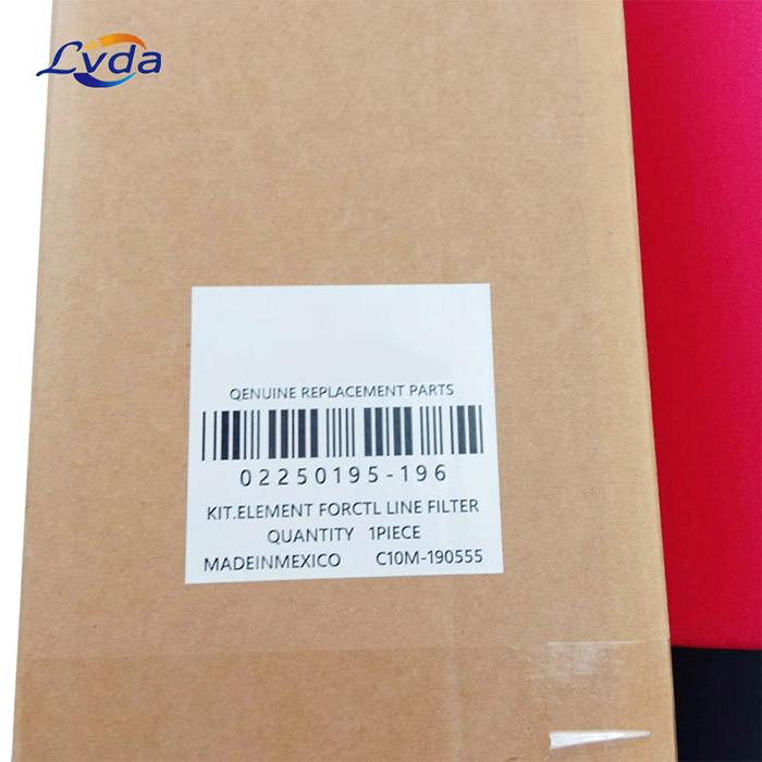 Replacement of SULLAIR filter element 02250195-196