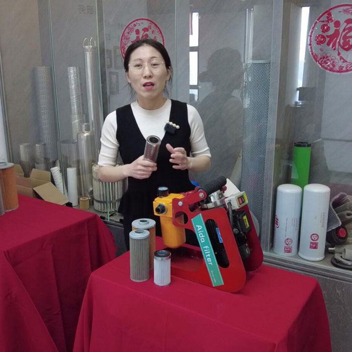Portable oil purifier used in hydraulic sysytems