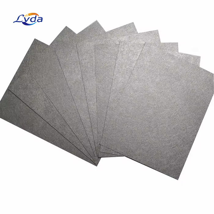 PEM Water Electrolysis 50%-80% Porosity Sintered Titanium Fiber Felt With Large Dirt Holding Capacity