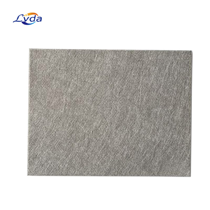 Low Price High Porosity Customizable Size Sintered Titanium Fiber Felt For Fuel Cell Battery