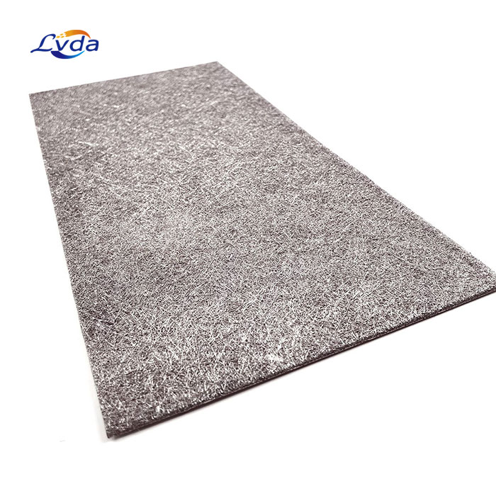 Low Price High Porosity Customizable Size Sintered Titanium Fiber Felt For Fuel Cell Battery