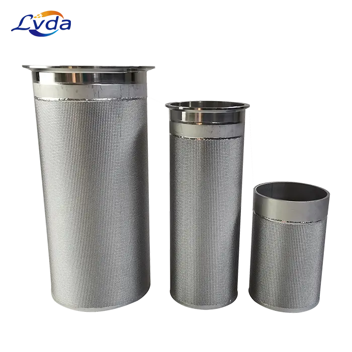 316L Sintered Stainless Steel Mesh Filter Cartridge For Spodumene Acid Leaching & Evaporation Crystallization